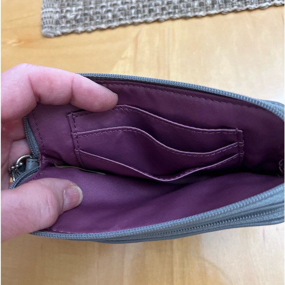 Coach Grey on Grey Wristlet - Picture 8 of 11